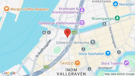 Apartments for rent i Gothenburg City Centre - kort over placeringen