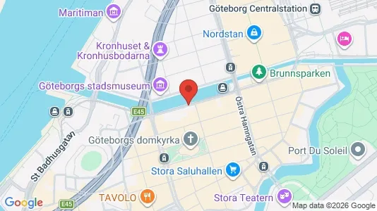 Apartments for rent i Gothenburg City Centre - kort over placeringen