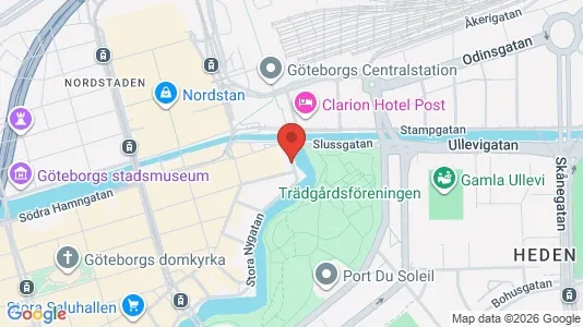 Apartments for rent i Gothenburg City Centre - kort over placeringen