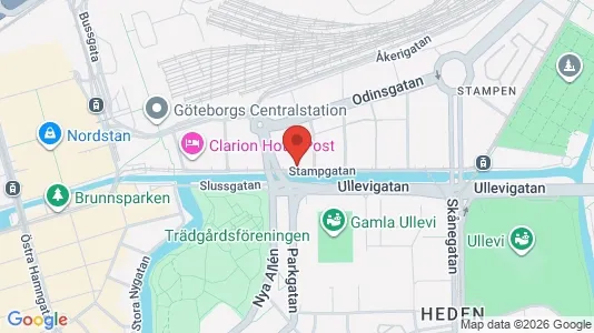 Apartments for rent i Gothenburg City Centre - kort over placeringen