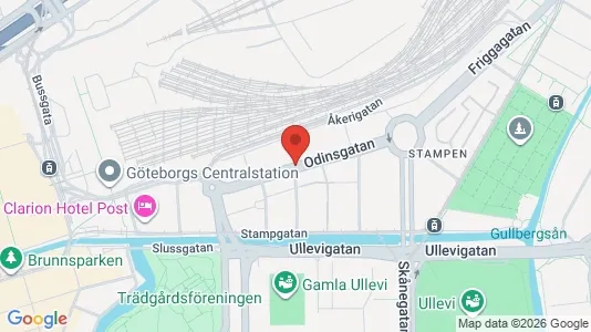 Apartments for rent i Gothenburg City Centre - kort over placeringen