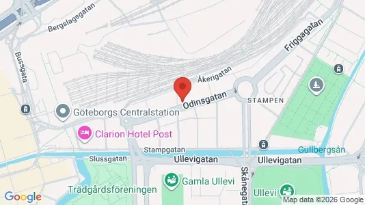 Apartments for rent i Gothenburg City Centre - kort over placeringen