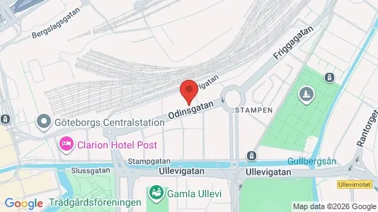 Apartments for rent i Gothenburg City Centre - kort over placeringen