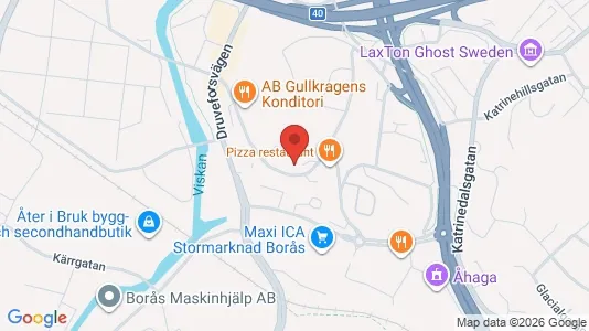 Apartments for rent i Borås - kort over placeringen