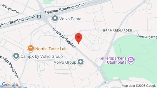 Apartments for rent i Lundby - kort over placeringen