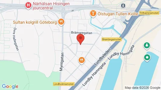 Apartments for rent i Lundby - kort over placeringen