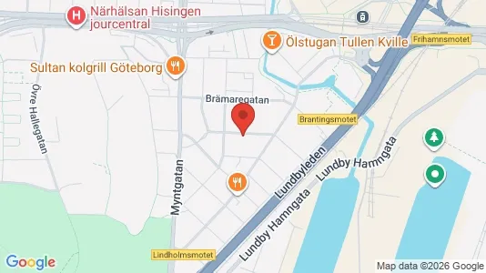 Apartments for rent i Lundby - kort over placeringen