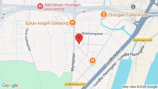 Apartments for rent i Lundby - kort over placeringen