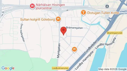 Apartments for rent i Lundby - kort over placeringen