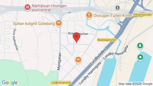 Apartments for rent i Lundby - kort over placeringen