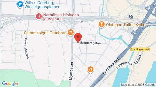 Apartments for rent i Lundby - kort over placeringen