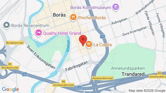 Apartments for rent i Borås - kort over placeringen