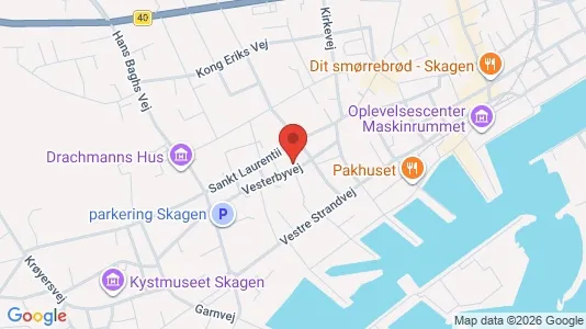 Apartments for rent i Skagen - kort over placeringen