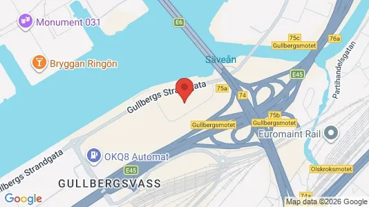 Rooms for rent i Gothenburg City Centre - kort over placeringen