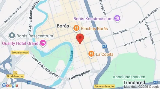 Apartments for rent i Borås - kort over placeringen