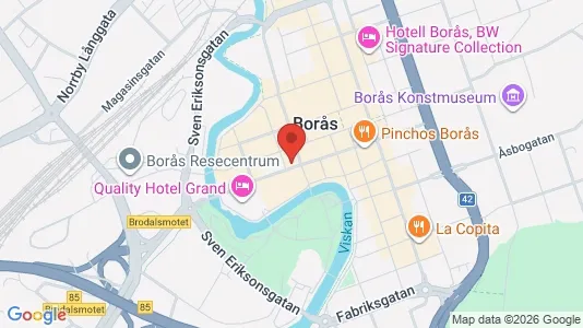 Apartments for rent i Borås - kort over placeringen