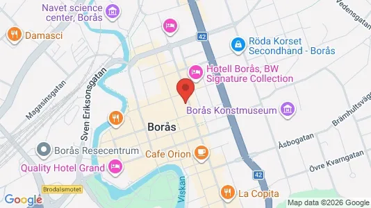 Apartments for rent i Borås - kort over placeringen