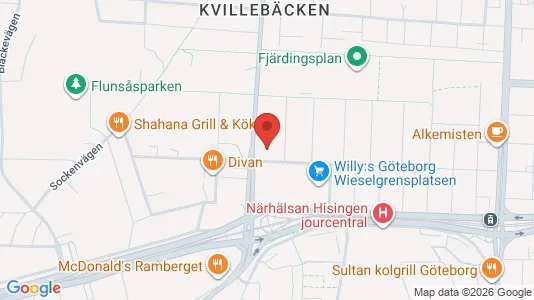 Apartments for rent i Lundby - kort over placeringen