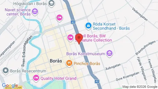 Apartments for rent i Borås - kort over placeringen