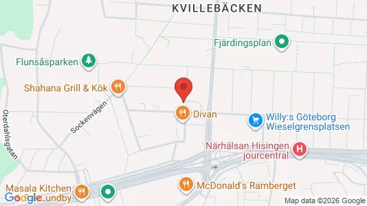 Apartments for rent i Lundby - kort over placeringen