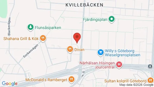 Apartments for rent i Lundby - kort over placeringen