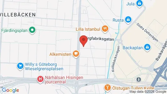 Apartments for rent i Lundby - kort over placeringen
