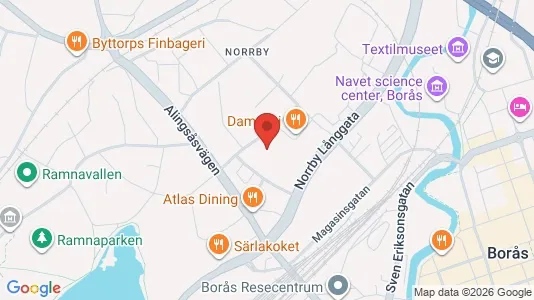 Apartments for rent i Borås - kort over placeringen