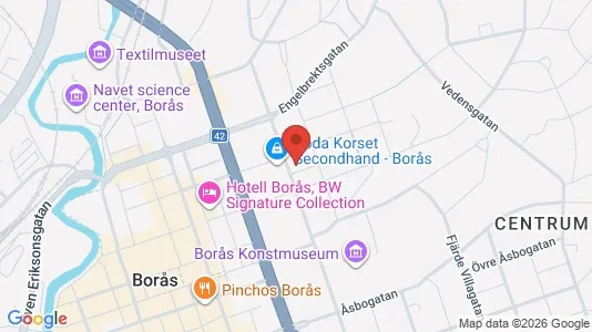 Apartments for rent i Borås - kort over placeringen
