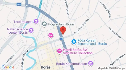 Apartments for rent i Borås - kort over placeringen