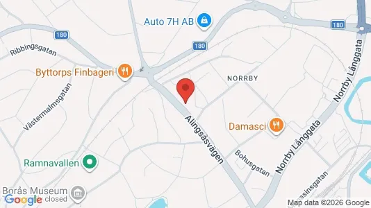 Apartments for rent i Borås - kort over placeringen