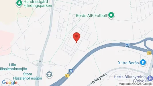 Apartments for rent i Borås - kort over placeringen
