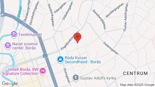 Apartments for rent i Borås - kort over placeringen