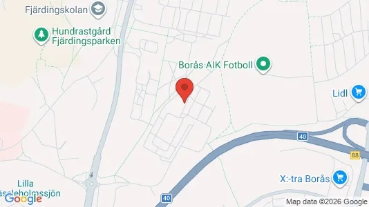 Apartments for rent i Borås - kort over placeringen
