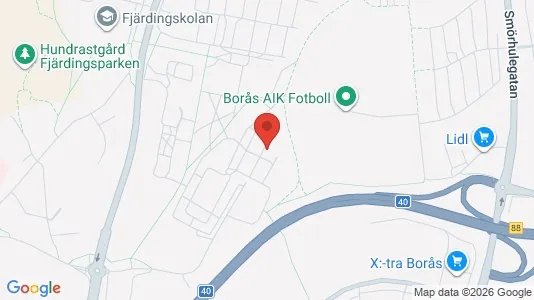 Apartments for rent i Borås - kort over placeringen