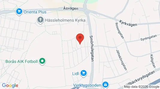 Apartments for rent i Borås - kort over placeringen