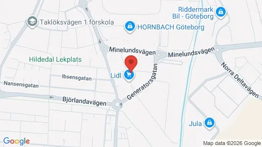 Apartments for rent i Lundby - kort over placeringen