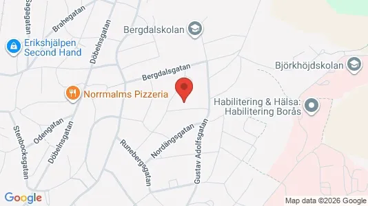 Apartments for rent i Borås - kort over placeringen