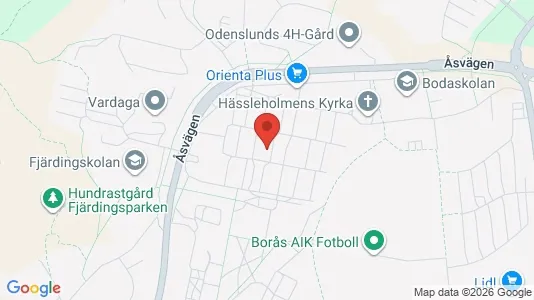 Apartments for rent i Borås - kort over placeringen