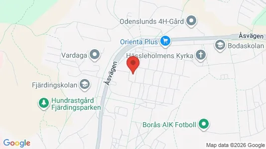 Apartments for rent i Borås - kort over placeringen