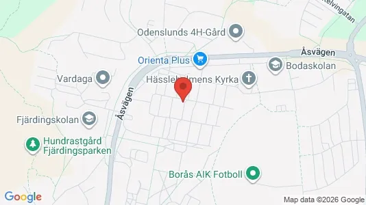 Apartments for rent i Borås - kort over placeringen