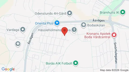 Apartments for rent i Borås - kort over placeringen