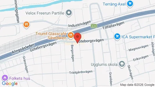 Apartments for rent i Partille - kort over placeringen