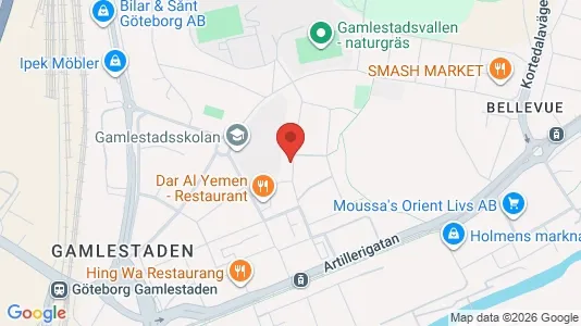 Apartments for rent i Gothenburg East - kort over placeringen