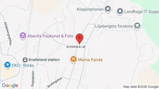 Apartments for rent i Borås - kort over placeringen