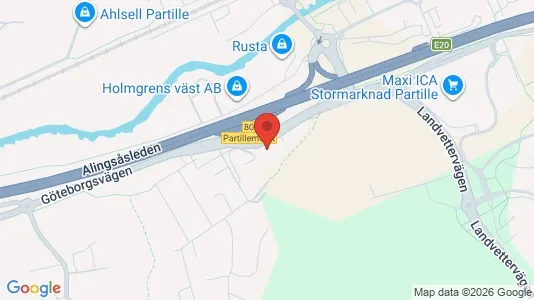 Apartments for rent i Partille - kort over placeringen