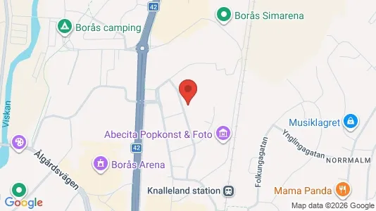 Apartments for rent i Borås - kort over placeringen