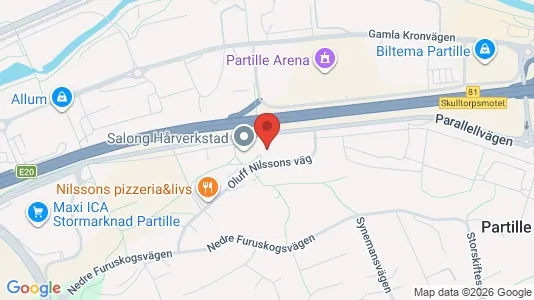 Apartments for rent i Partille - kort over placeringen
