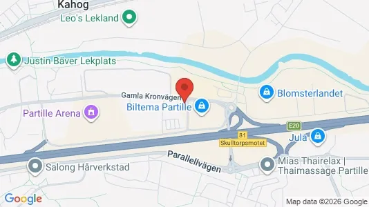 Apartments for rent i Partille - kort over placeringen