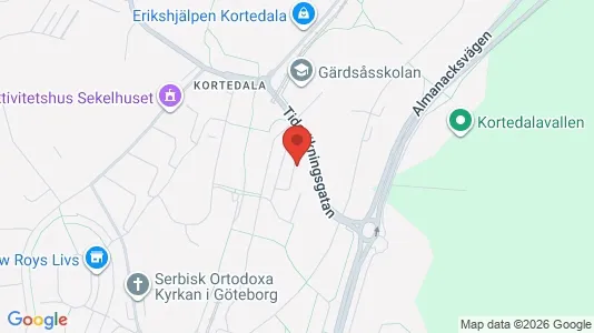 Apartments for rent i Gothenburg East - kort over placeringen