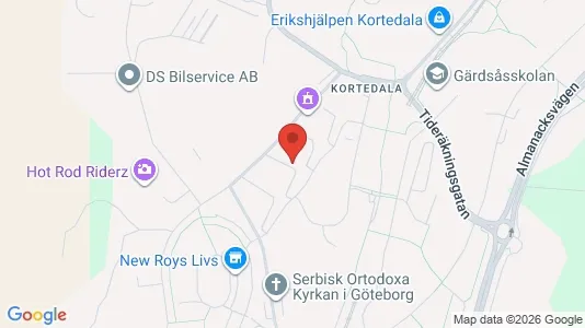Apartments for rent i Gothenburg East - kort over placeringen